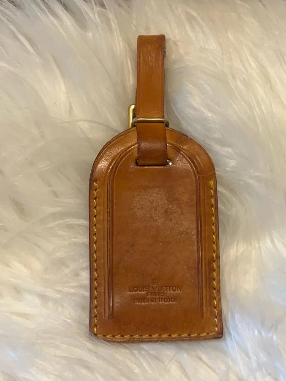 Louis Vuitton vachetta leather Luggage Tag